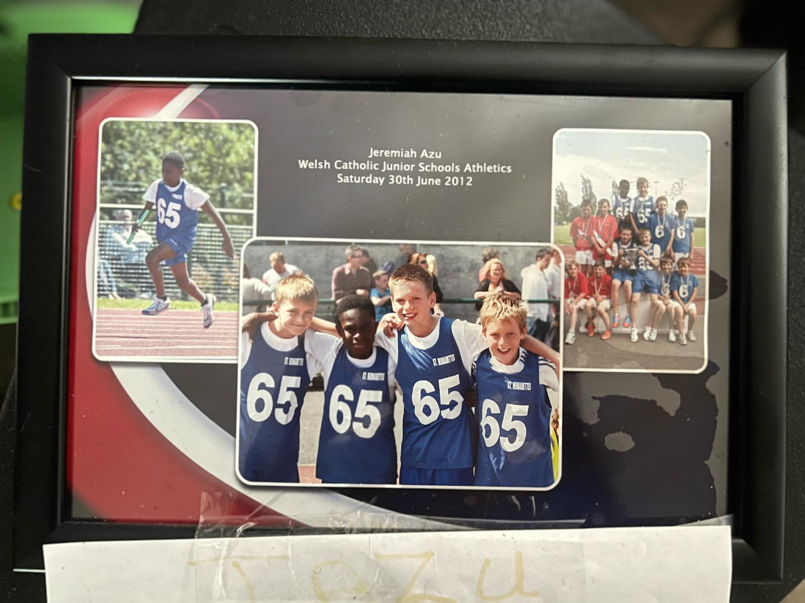 Jeremiah Azu's young athletics memories